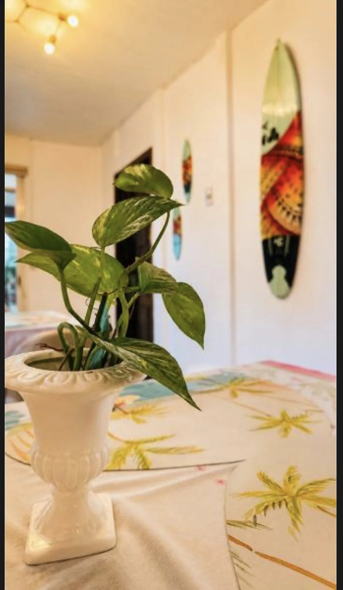 Detalhe de decoração na pousada
